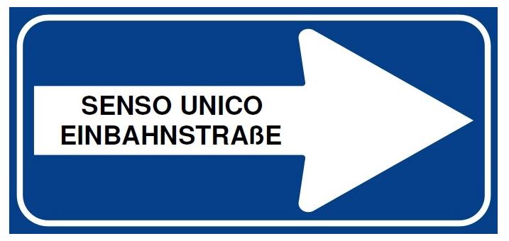 einbahnstrasse